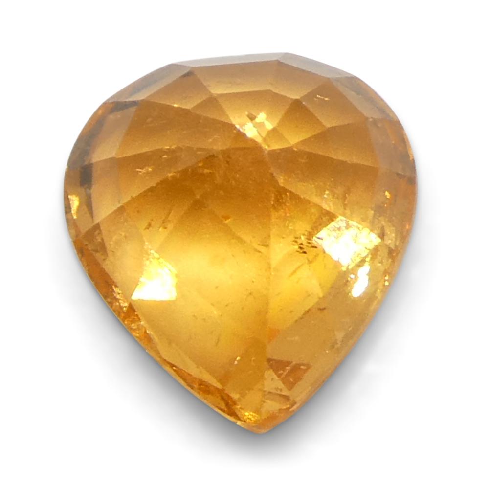 2.41ct Pear Fanta Orange Mandarin Spessartite/Spessartine Garnet from Namibia For Sale 5