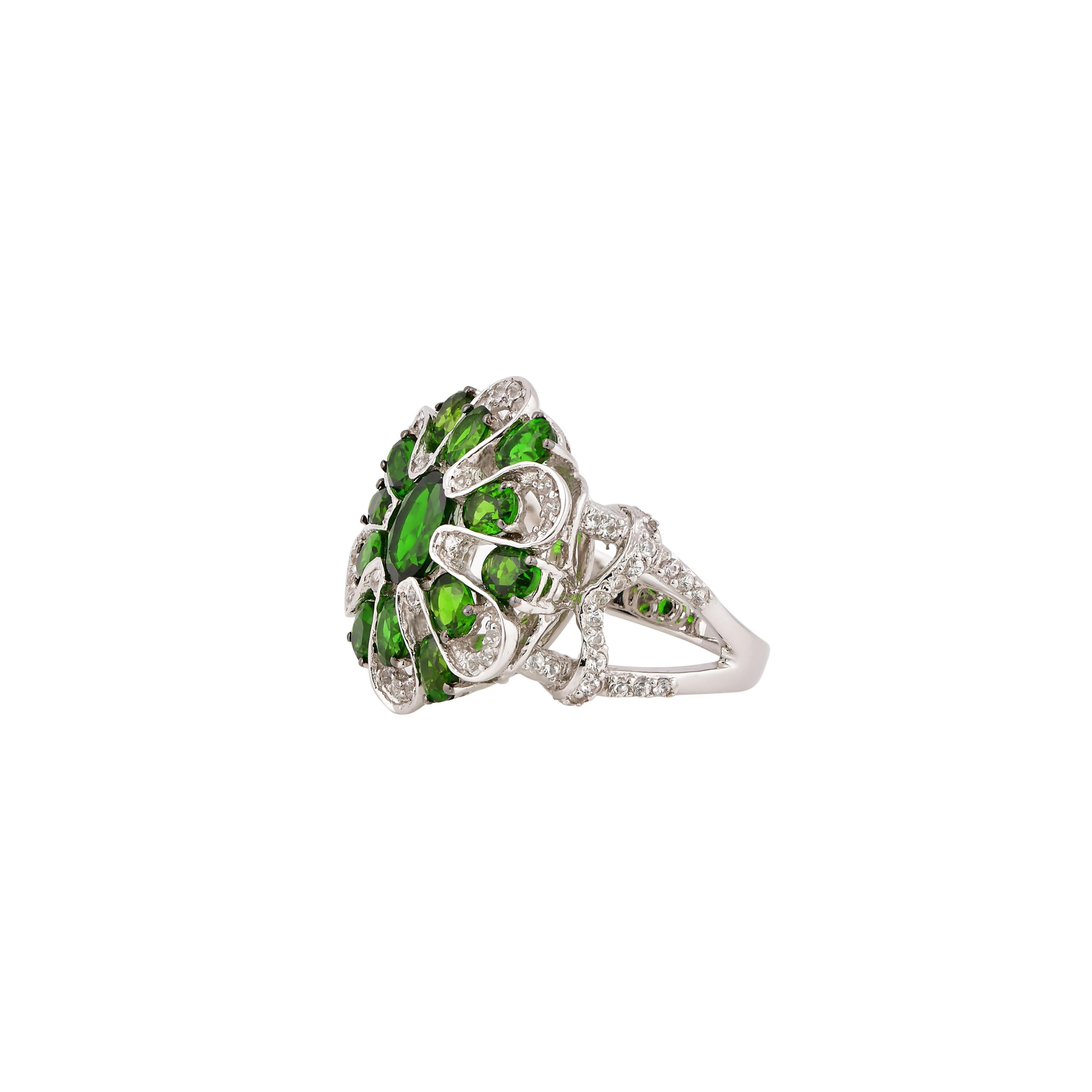 russian diopside ring
