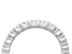 Vintage 2.42 Carat Diamond and White Gold Full Eternity Ring