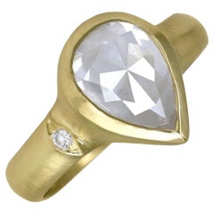2.42 carat Double-Cut Diamond Pear Yellow Gold Ring, Monica Marcella 2024