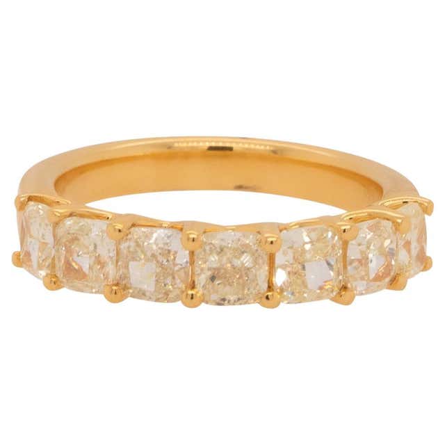 Antique Yellow Diamond Band Rings - 262 For Sale at 1stDibs | yellow ...