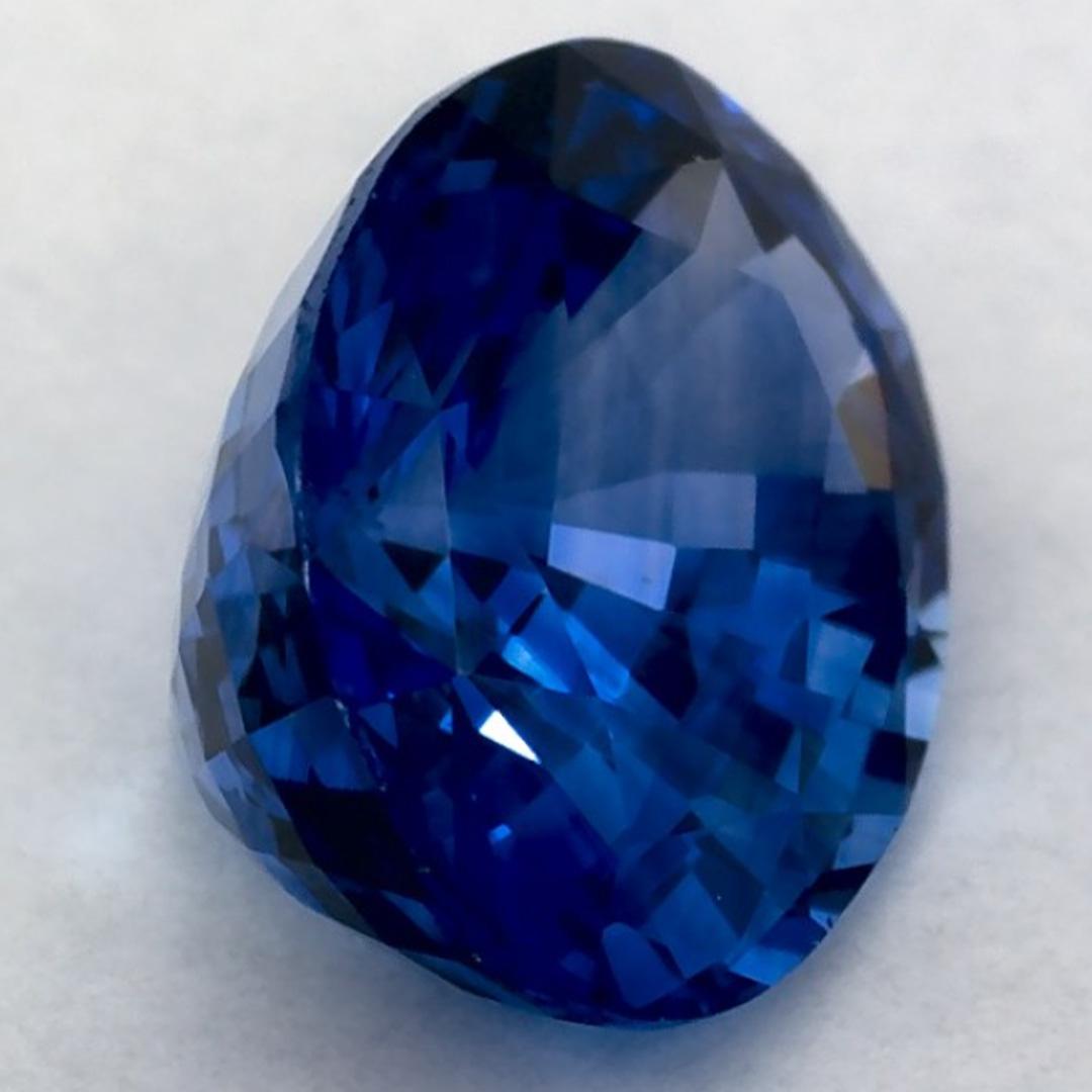 2.42 qt Zafiro Azul Oval Gema Suelta en venta 2