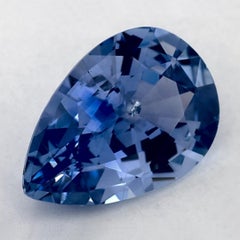 2.42 Karat Blauer Saphir Birne Loser Edelstein