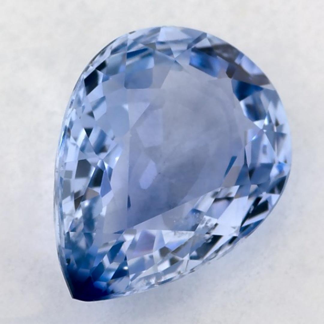 Taille poire 2.42 Ct Blue Sapphire Pear Loose Gemstone (pierre précieuse en vrac) en vente
