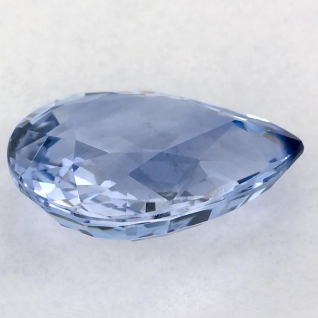 2.42 Ct Blue Sapphire Pear Loose Gemstone (pierre précieuse en vrac) Neuf - En vente à Fort Lee, NJ