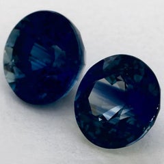 2.42 Karat Blauer runder Saphir, loser Edelstein