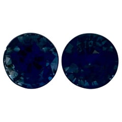 2.42 Ct Blue Sapphire Round Loose Gemstone