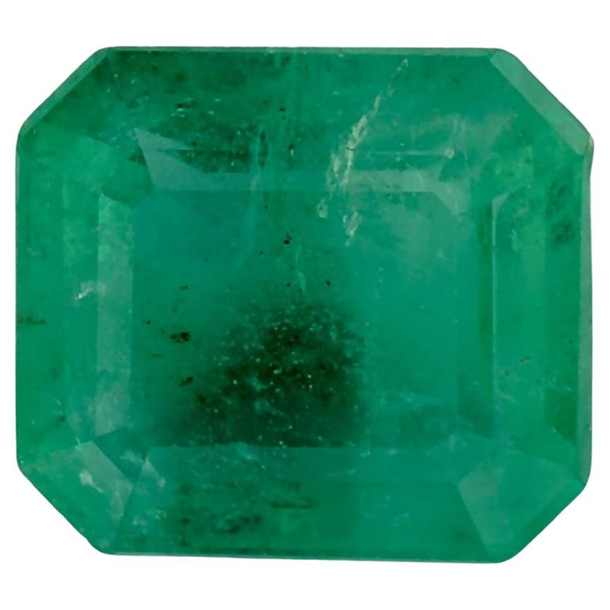 2.42 Ct Emerald Octagon Cut Loose Gemstone For Sale