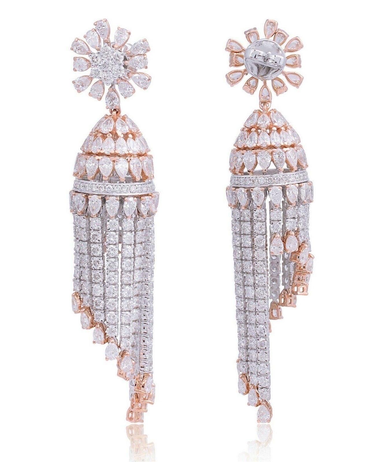 These exquisite earrings are handcrafted in 14-karat gold and set in 24.20 carats of sparkling diamonds.

FOLLOW MEGHNA JEWELS storefront to view the latest collection & exclusive pieces. Meghna Jewels is proudly rated as a Top Seller on 1stdibs