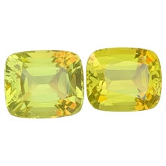 24.20 Carat Natural Loose Dual Lemon Quartz Cushion Shape Gem For Jewellery