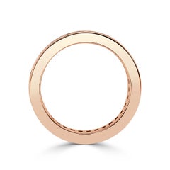 2,42ct Baguetteschliff Diamant Eternity Band in 18k Rose Gold