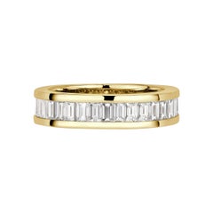 2.42ct Baguette Cut Diamond Eternity Band in 18k Yellow Gold