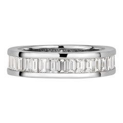 2.42ct Baguette Cut Diamond Eternity Band in Platinum