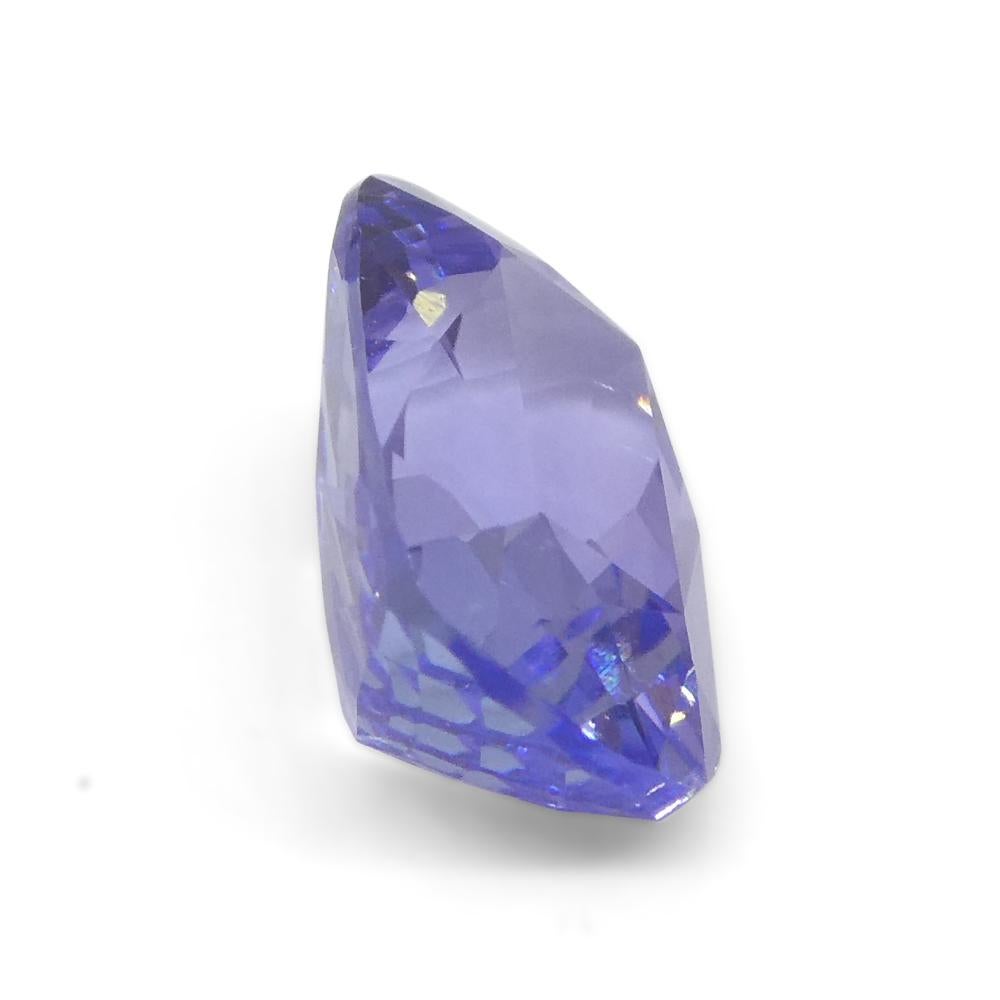 2.42ct Cushion Violet Blue Tanzanite from Tanzania For Sale 2