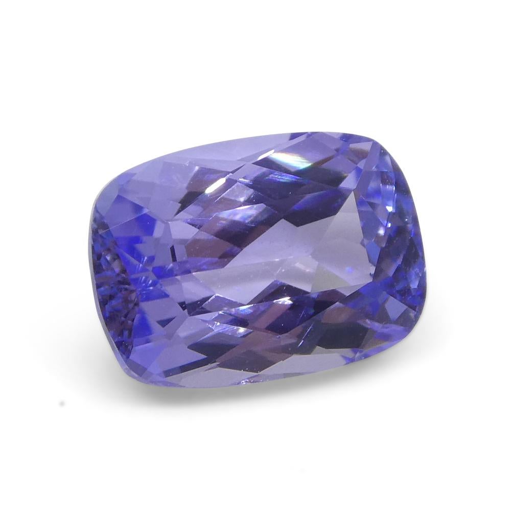 2.42ct Cushion Violet Blue Tanzanite from Tanzania For Sale 3