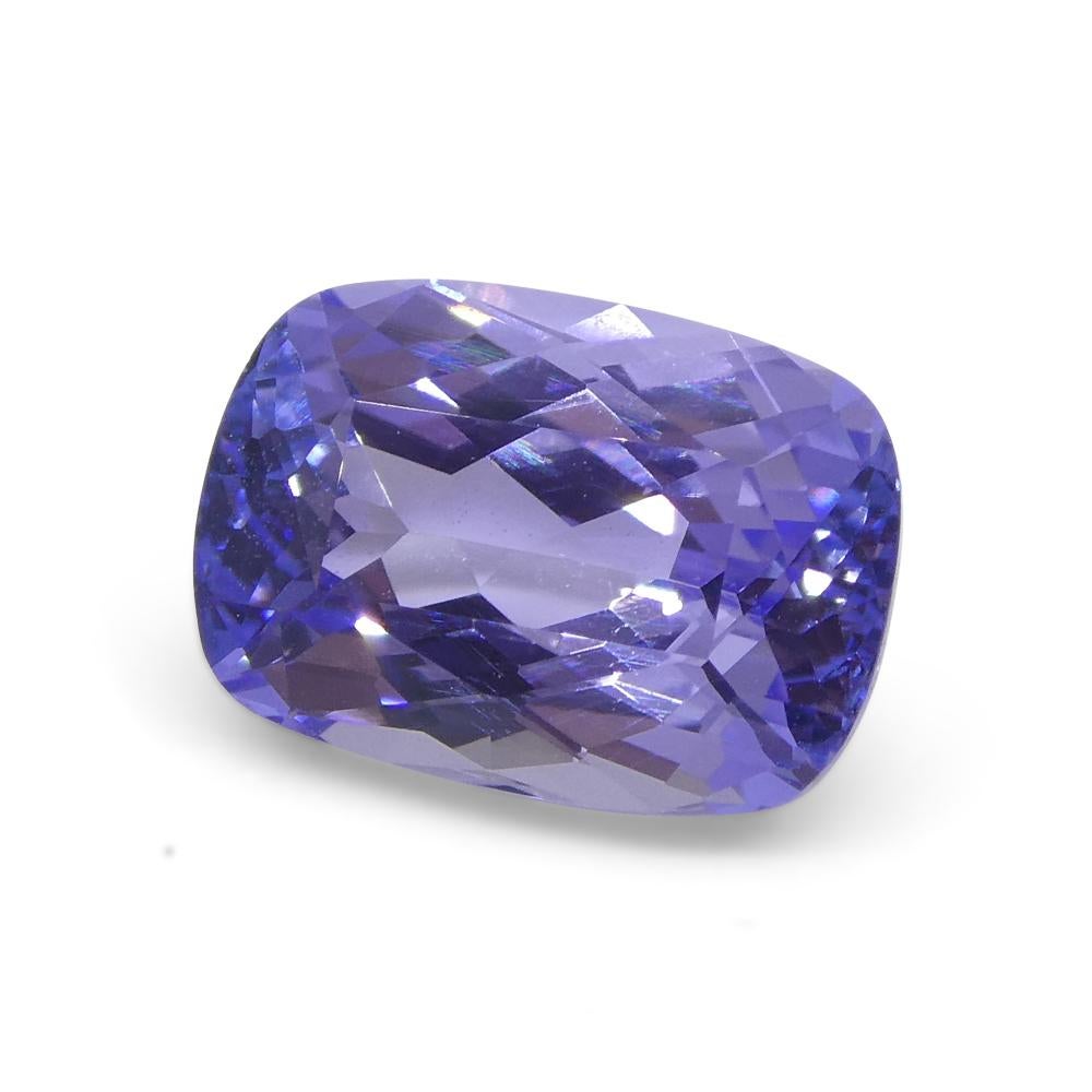 2.42ct Cushion Violet Blue Tanzanite from Tanzania For Sale 5