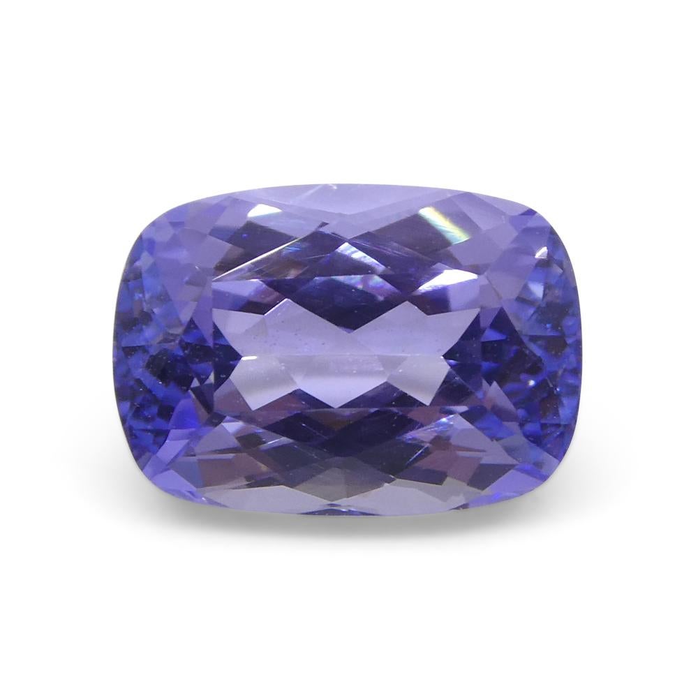 2.42ct Cushion Violet Blue Tanzanite from Tanzania In New Condition For Sale In Toronto, Ontario