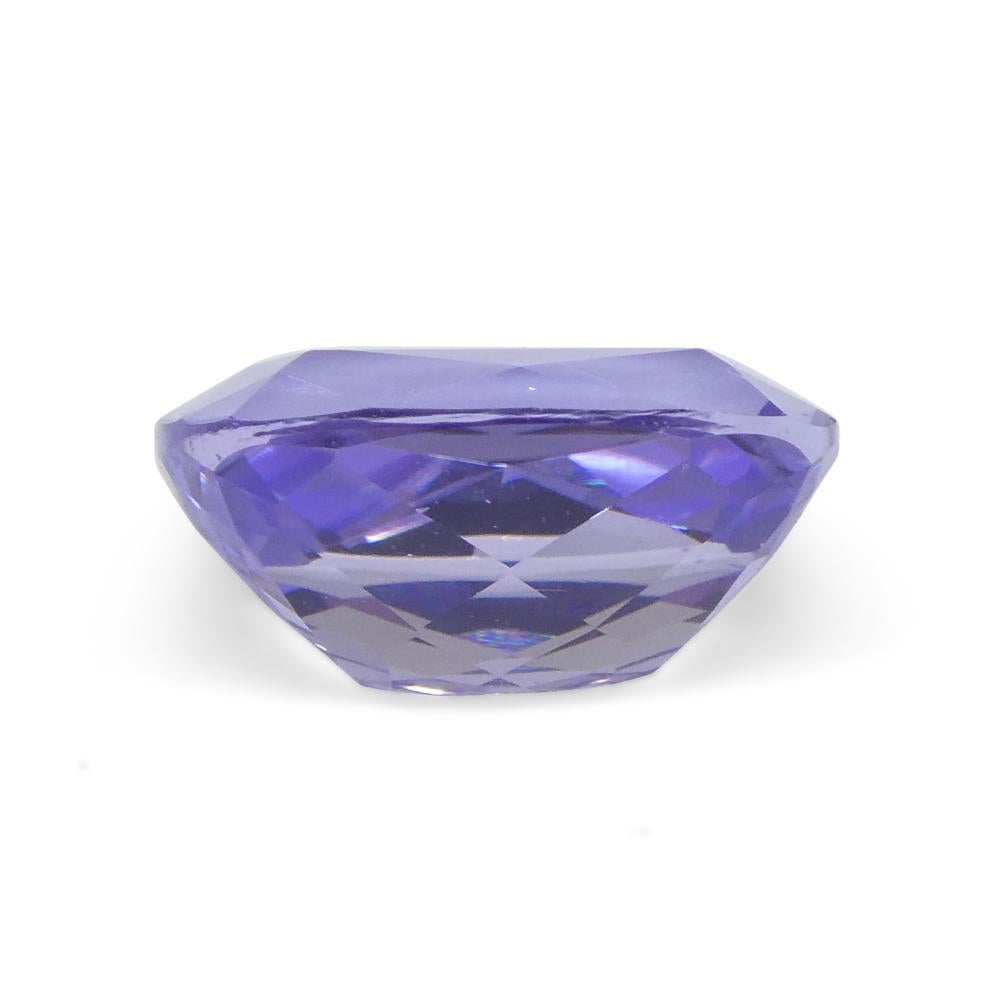 2.42ct Cushion Violet Blue Tanzanite from Tanzania For Sale 1