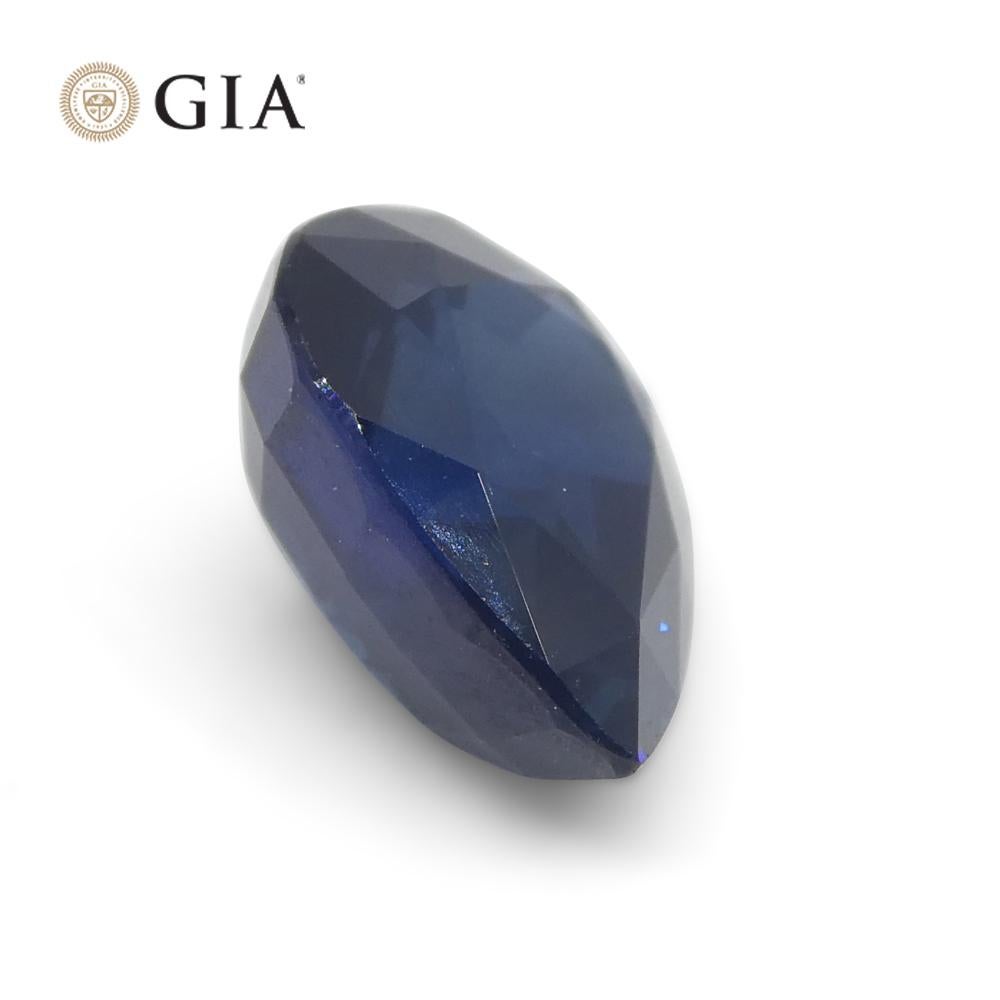 2.42ct Pear Blue Sapphire GIA Certified Thailand For Sale 5