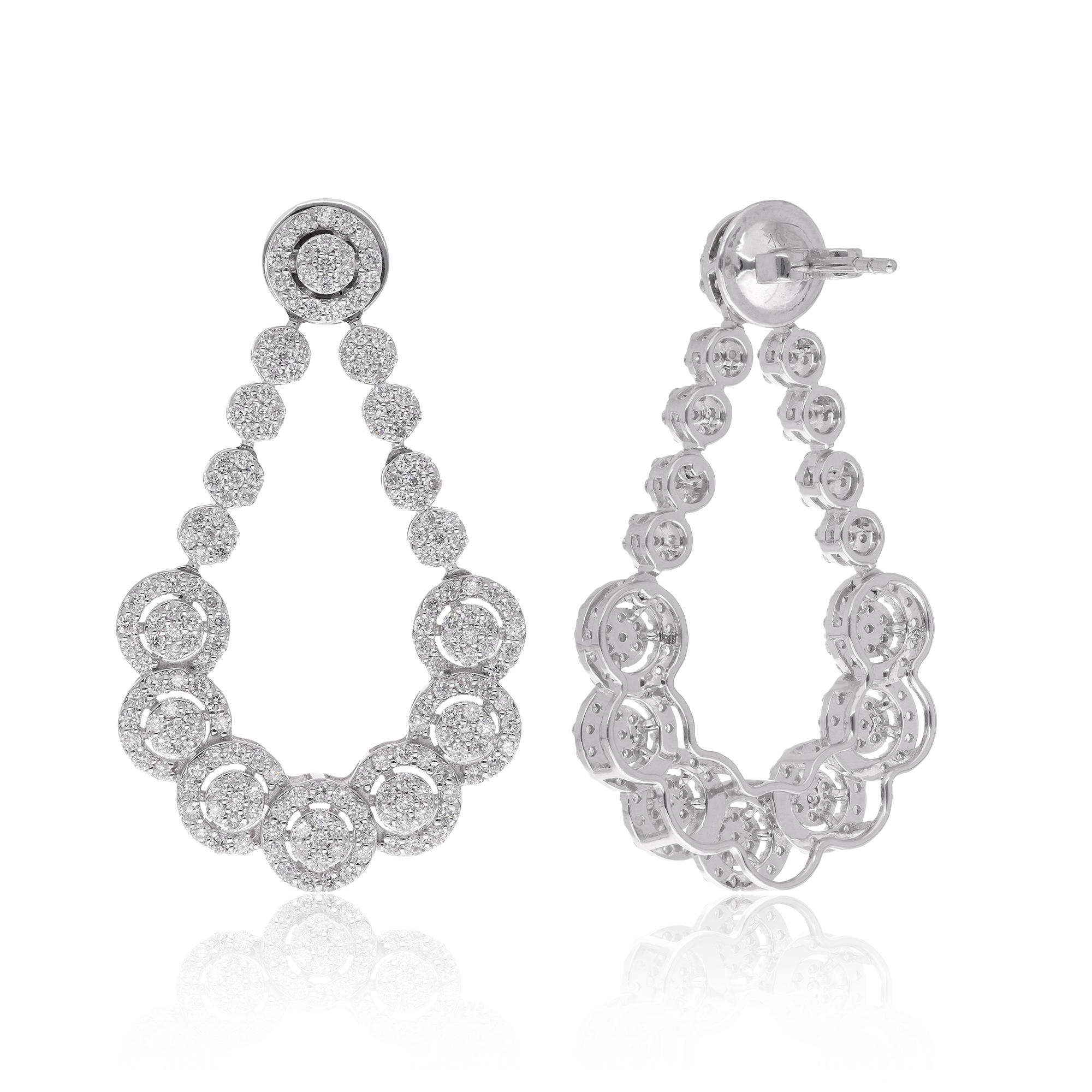 The dangle design allows the earrings to sway and move gracefully, catching the light and showcasing the brilliance of the diamonds. The length and style of the dangle can vary, depending on the specific design of the earrings.

Item Code :-