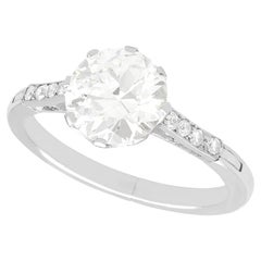 2.43 Carat Diamond and White Gold Solitaire Ring