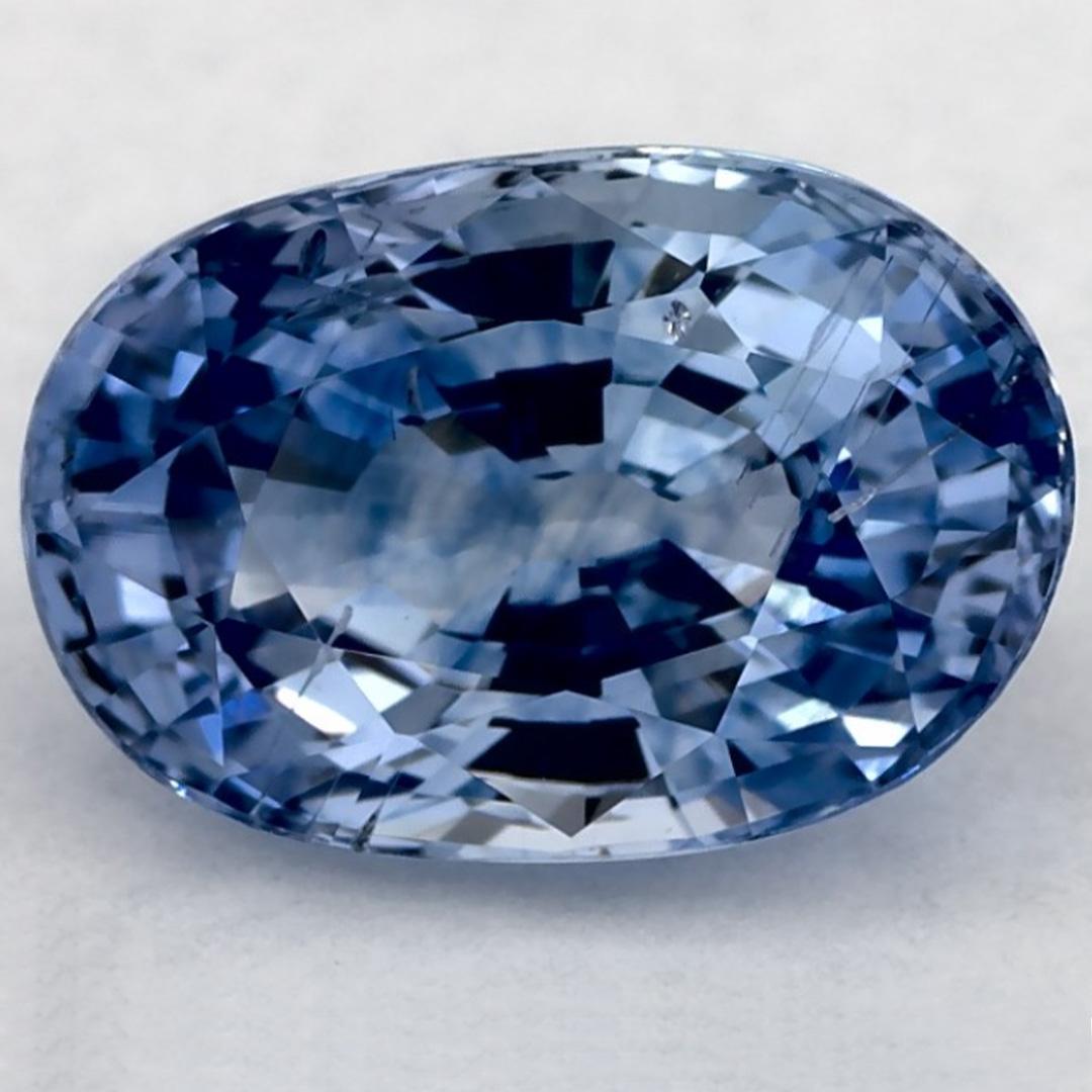 2.43 carati di zaffiro blu ovale sfuso