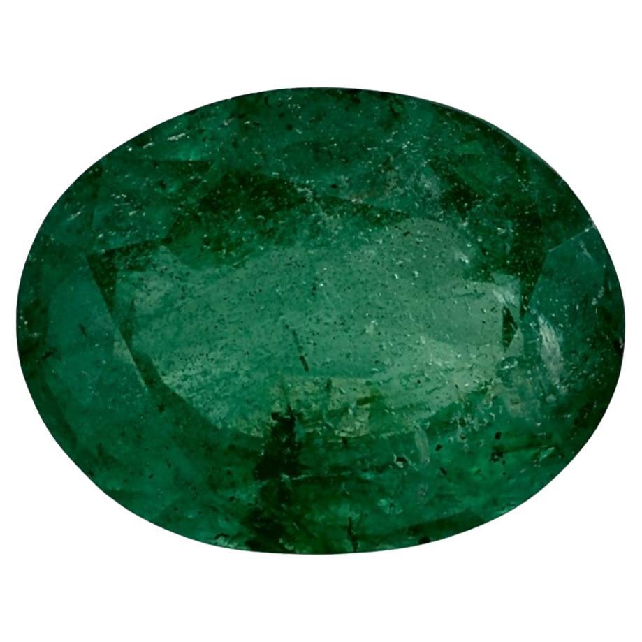 2.43 Ct Emerald Oval Loose Gemstone For Sale