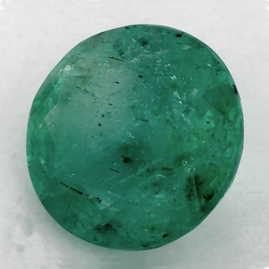 Taille ronde 2.43 Ct Emerald Round Loose Gemstone (pierre précieuse en vrac) en vente