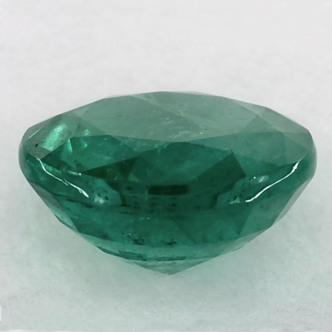 2.43 Ct Emerald Round Loose Gemstone (pierre précieuse en vrac) Neuf - En vente à Fort Lee, NJ