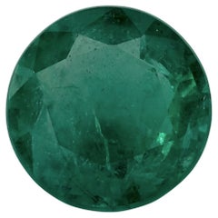 Gema suelta redonda esmeralda de 2.43 ct