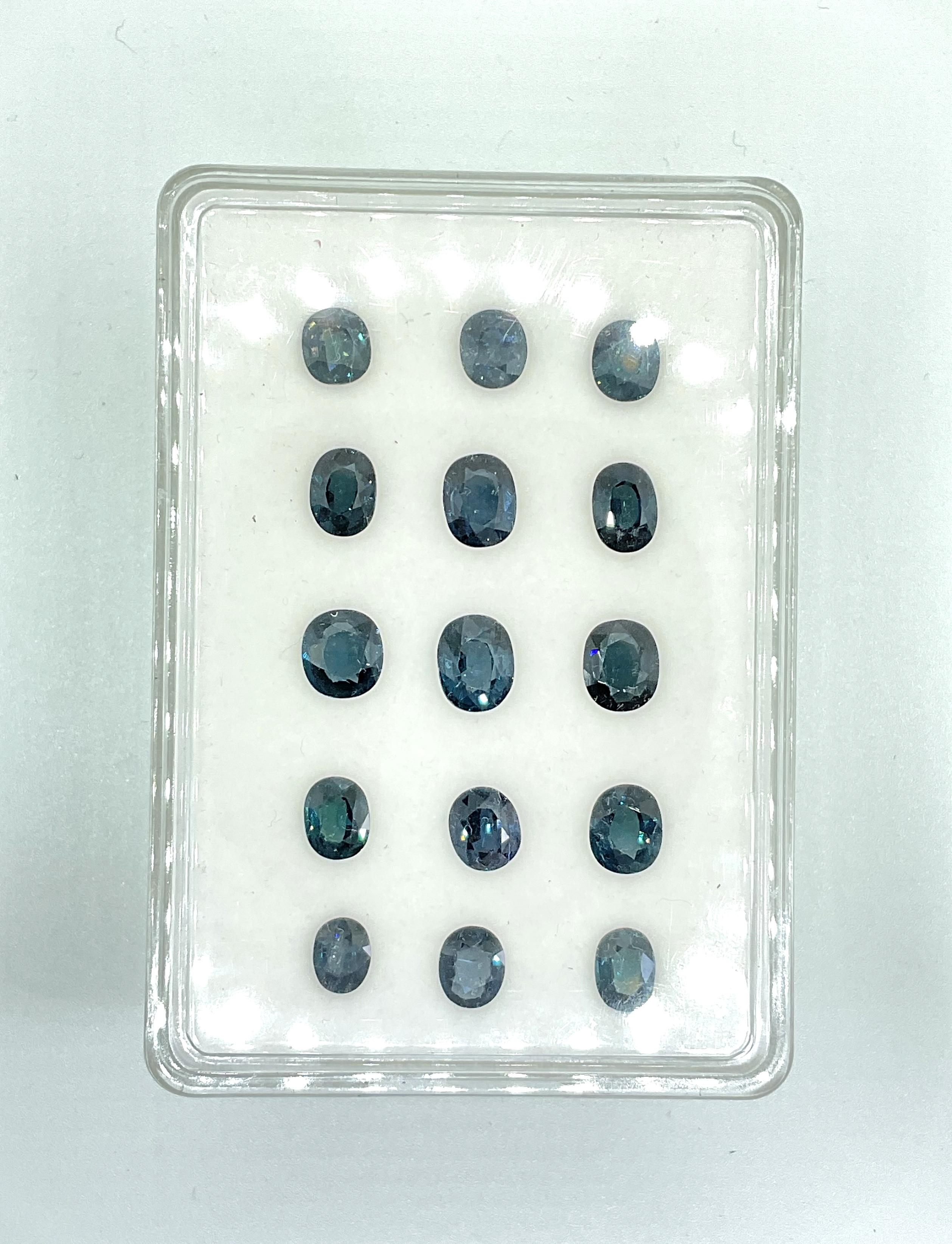 24.30 Carat Blue Spinel Tanzania Oval Faceted Natural Cut stone Fine Jewelry Gem

Poids - 24,30 carats
Taille - 5x7 à 6x8 mm
Forme - Ovale
Quantité - 15 pièces