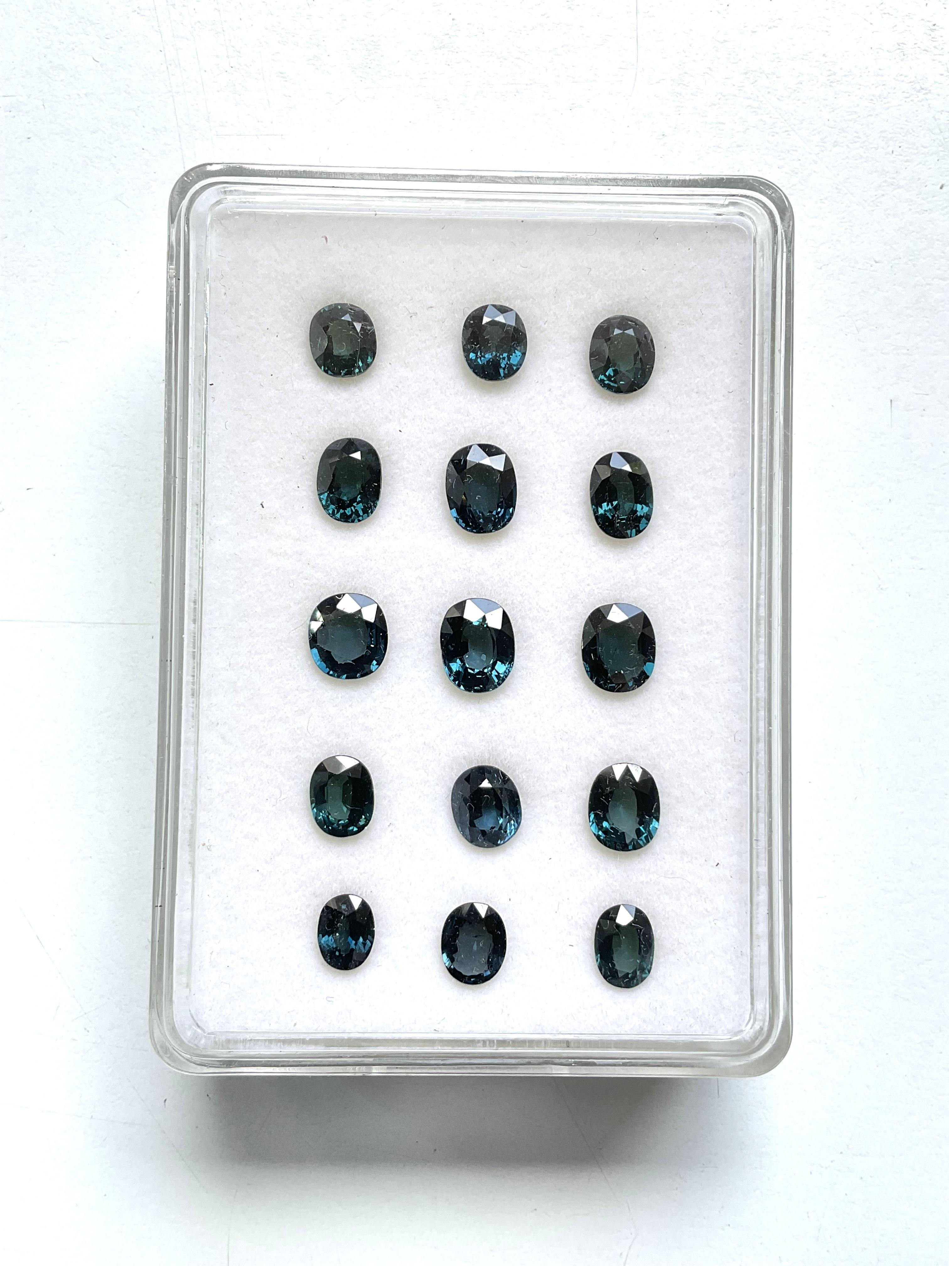 24.30 Carat Blue Spinel Tanzania Oval Faceted Natural Cut stone Fine Jewelry Gem en vente 1
