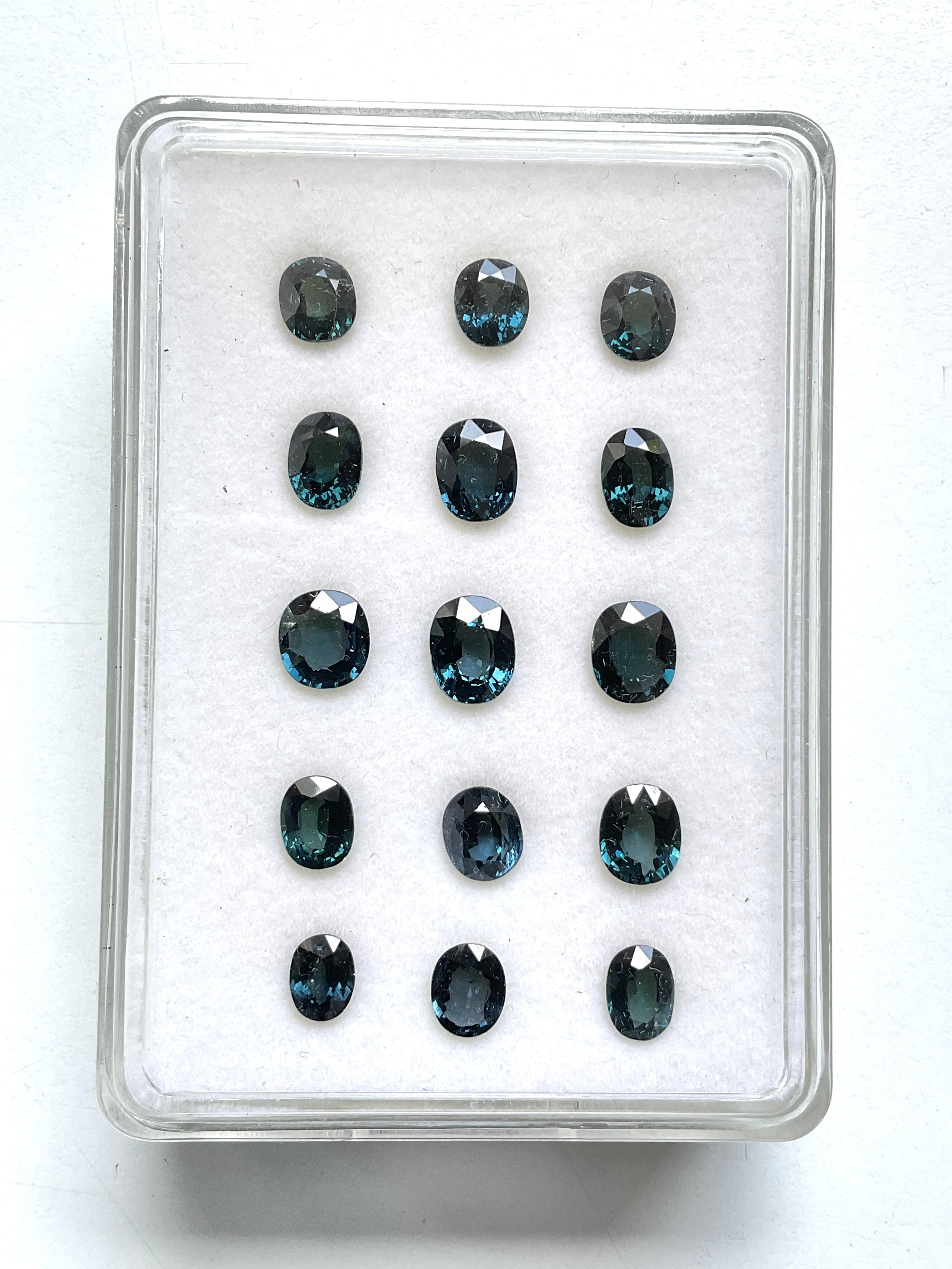 24.30 Carat Blue Spinel Tanzania Oval Faceted Natural Cut stone Fine Jewelry Gem en vente 2