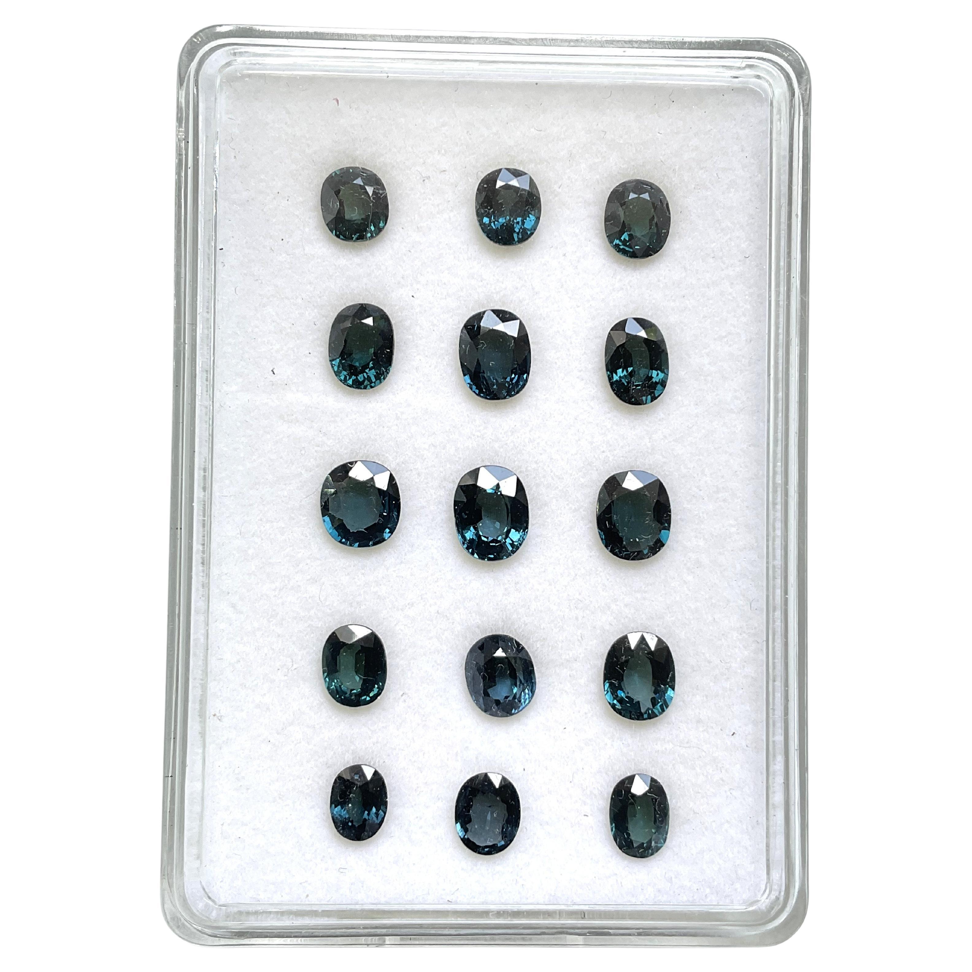 24.30 Carat Blue Spinel Tanzania Oval Faceted Natural Cut stone Fine Jewelry Gem For Sale