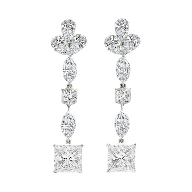 Spectacular 24.32 Carat GIA Certified Diamond Earrings For Sale at 1stDibs