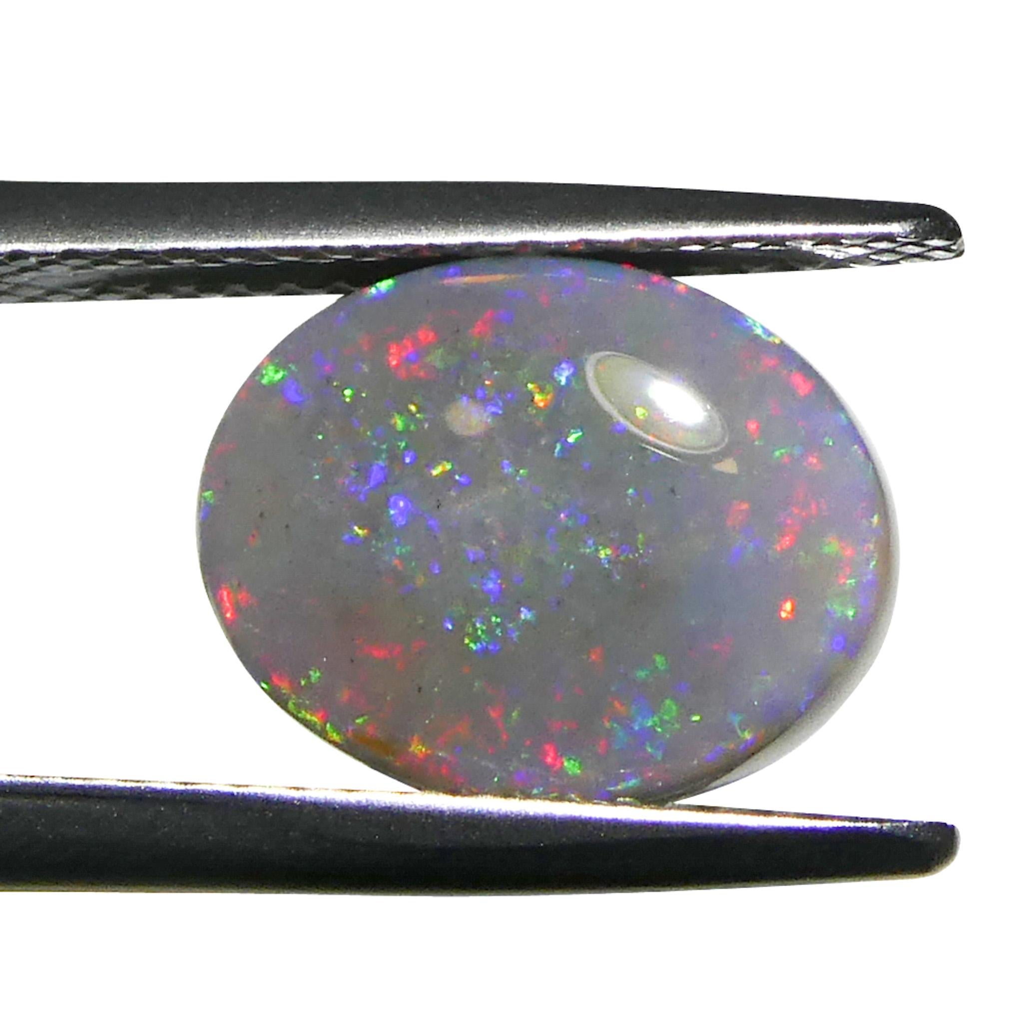 2,43ct Opale grigio cabochon a forma libera dall'Australia in vendita 6