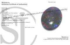 2,43 Karat Freiform Cabochon Grauer Opal aus Australien