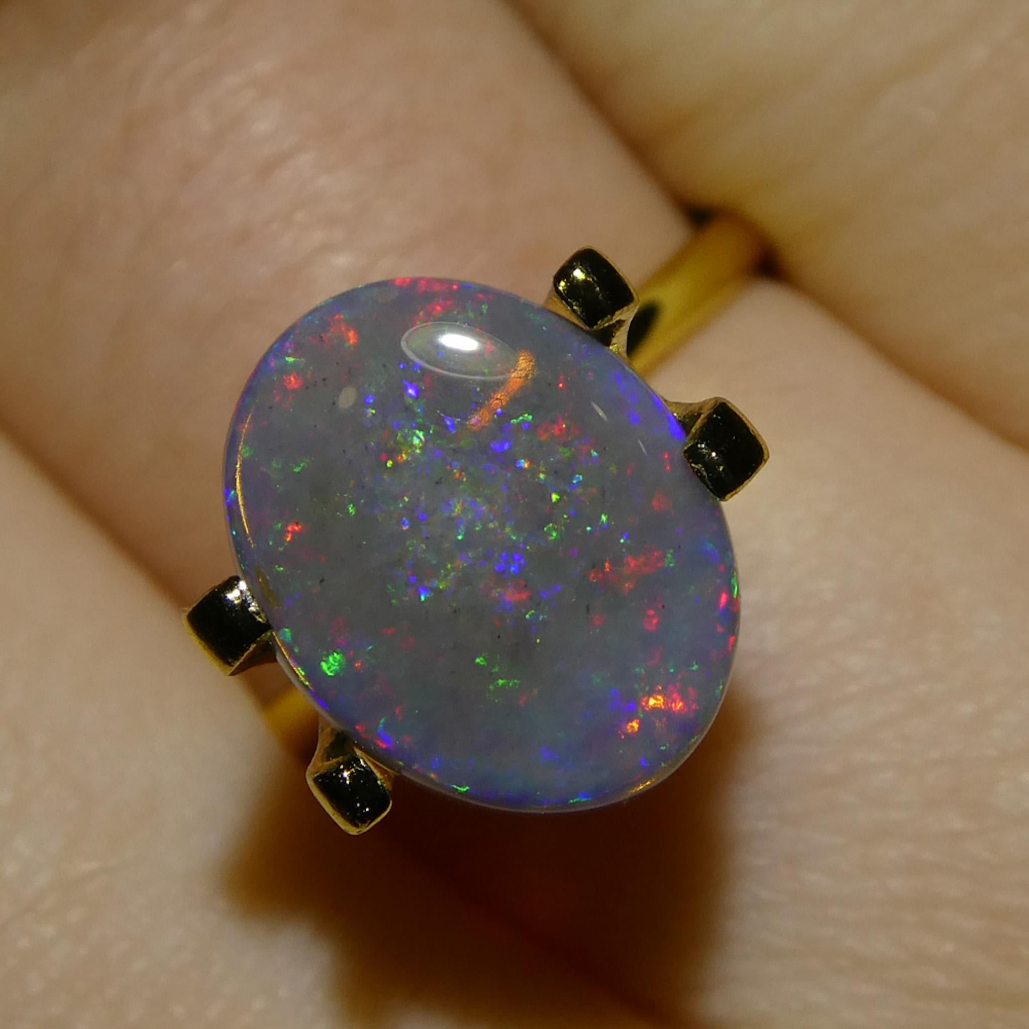 2,43ct Opale grigio cabochon a forma libera dall'Australia in vendita 1