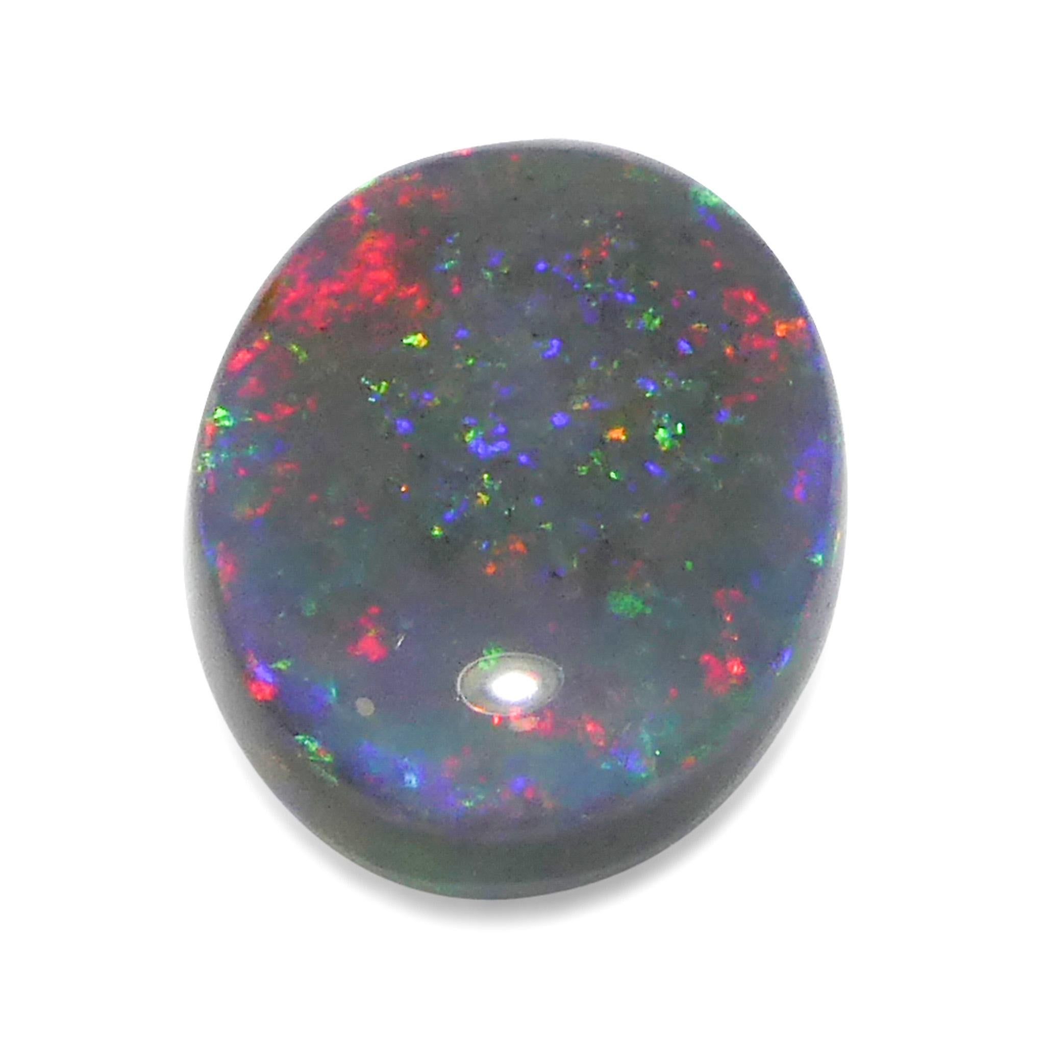 2,43ct Opale grigio cabochon a forma libera dall'Australia in vendita 3