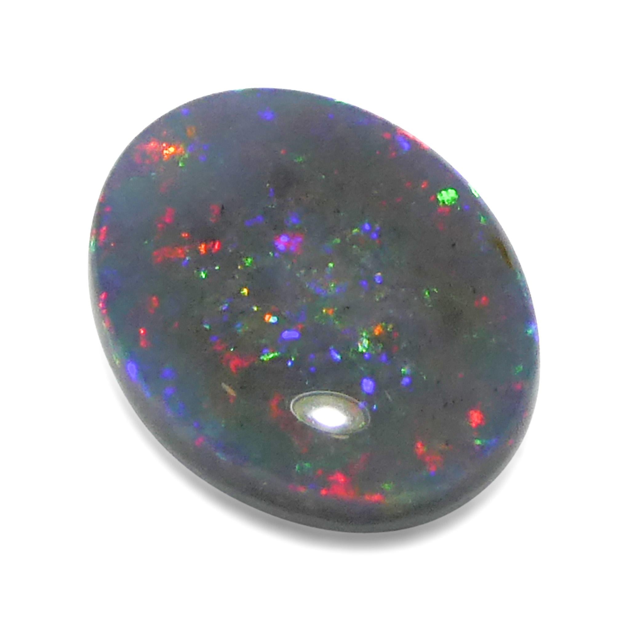 2,43ct Opale grigio cabochon a forma libera dall'Australia in vendita 4