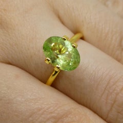 2.43ct Oval Green Merelani Mint Tsavorite Garnet from Tanzania