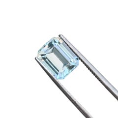 2.44 Carat Emerald Faceted Aquamarine Loose Gemstone