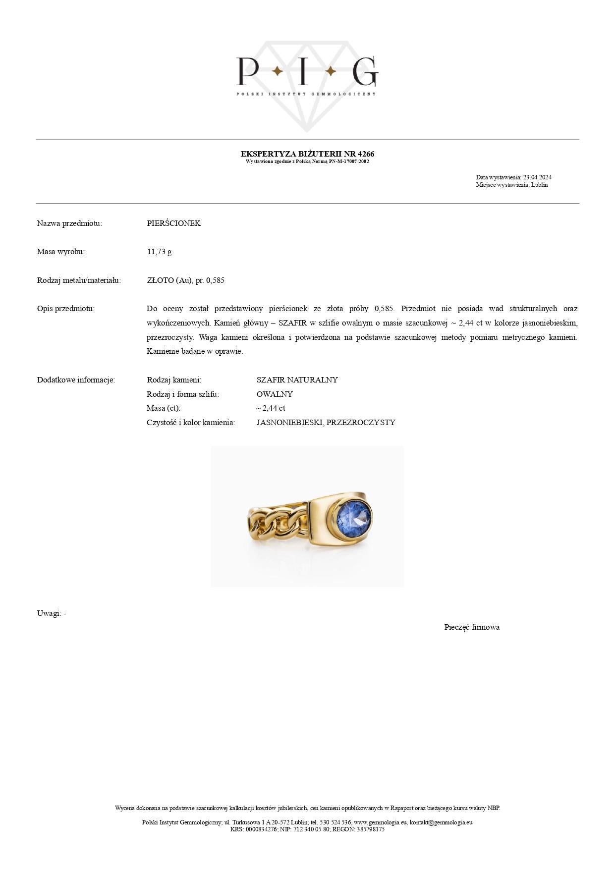 Taille ovale Bague en or jaune 14K avec saphir bleu clair de 2,44 carats en vente