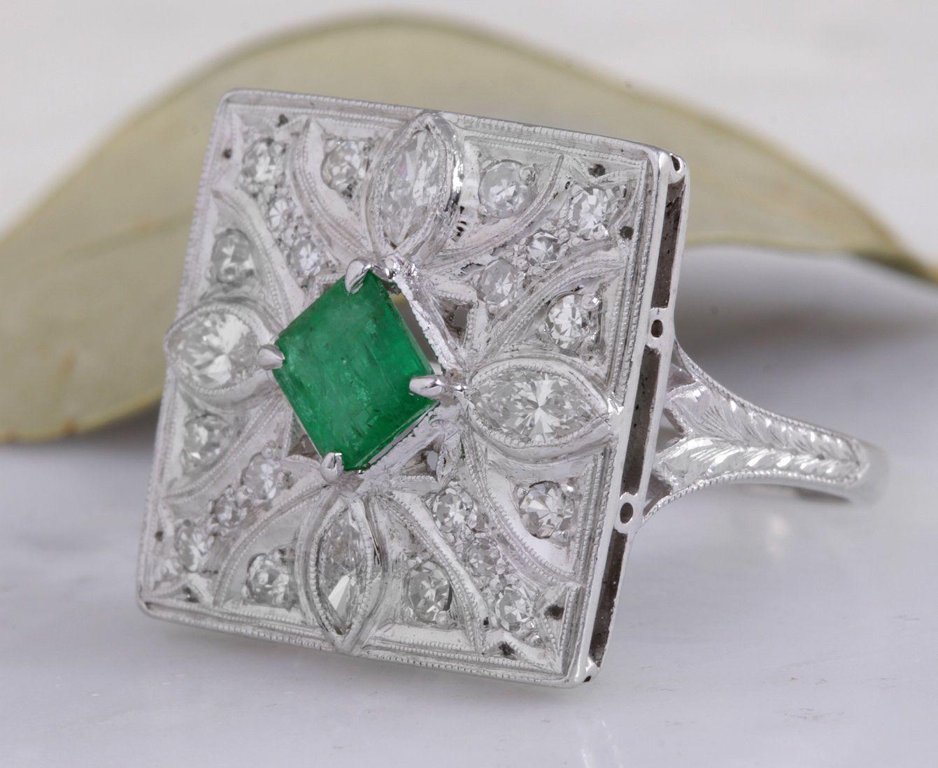 2.44 Carats Natural Emerald and VS Diamond 14K Solid White Gold Ring

Total Natural Green Emerald Weight is: .84 Carats (transparent)

Emerald Measures: 5.50 x 4.91mm

Natural Round Diamonds Weight: 1.60 Carats (color G / Clarity VS2-SI1)

Ring