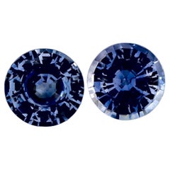 2.44 Ct Blue Sapphire Round Loose Gemstone