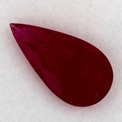 2.44 carati di pera di rubino sfusa