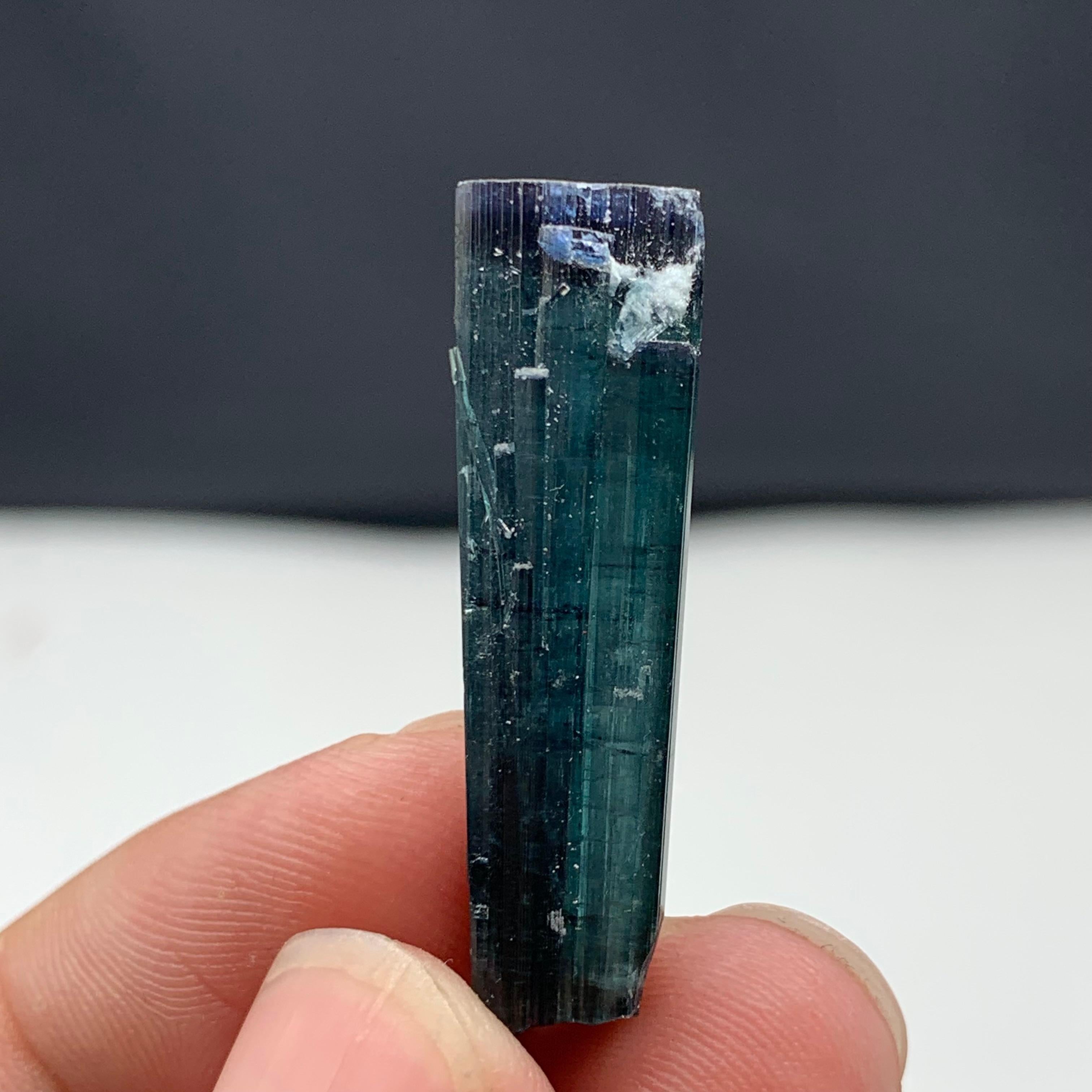 24,45 Karat schmuckvoller zweifarbiger Turmalin-Kristall aus Kunar, Afghanistan im Angebot 7