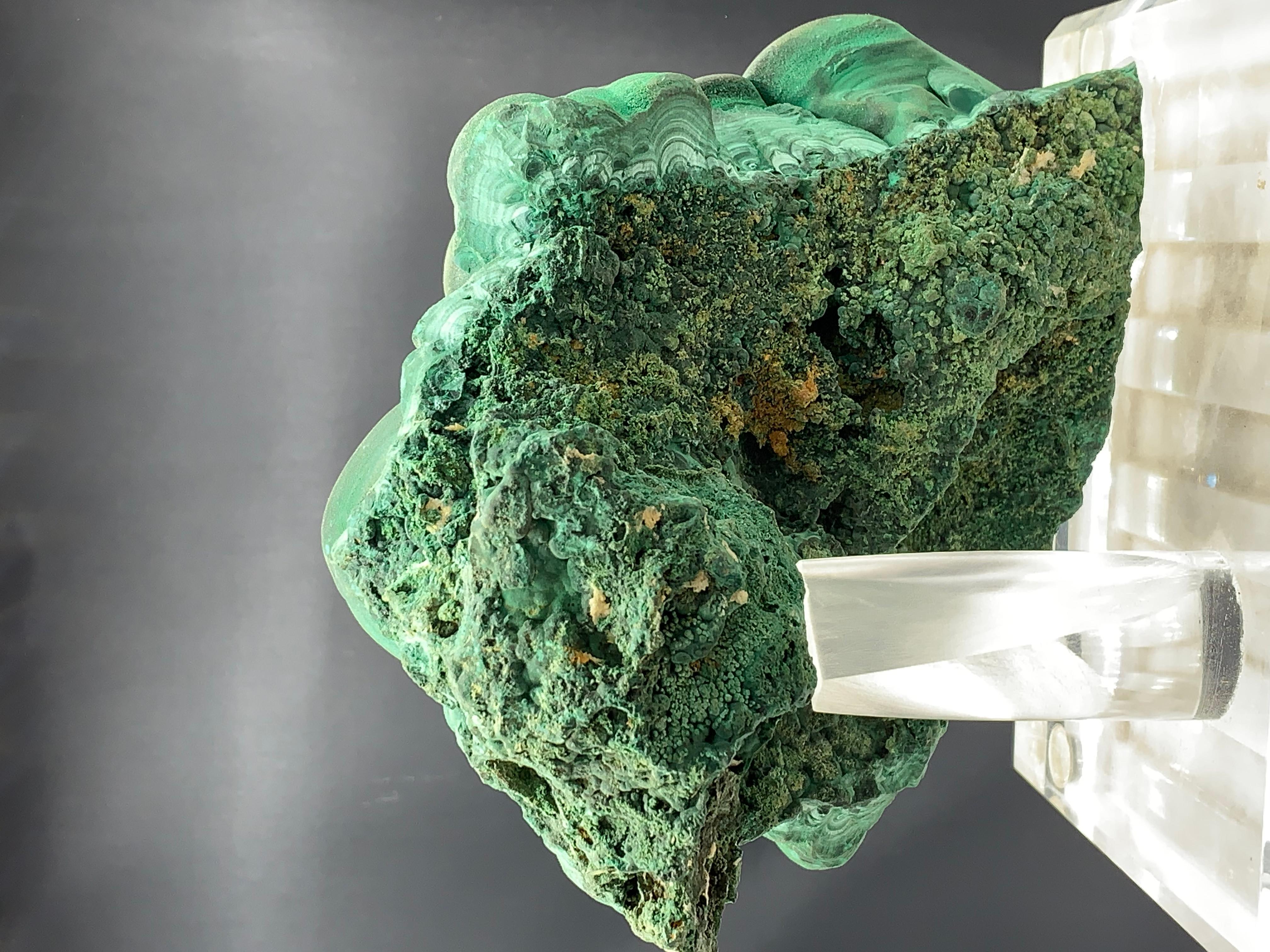 2446 Gram Huge Forest Green Malachite Crystal From Shilu Mine, Guangdong, China  For Sale 1