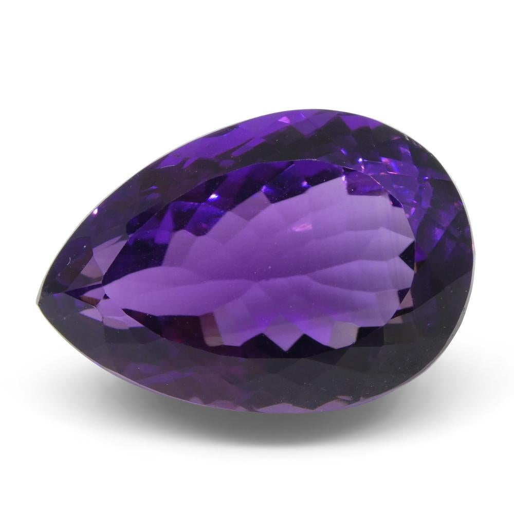 24.49 ct Pear Amethyst In New Condition For Sale In Toronto, Ontario