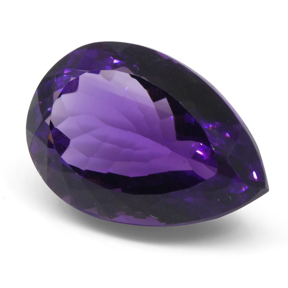 24.49 ct Pear Amethyst For Sale 1